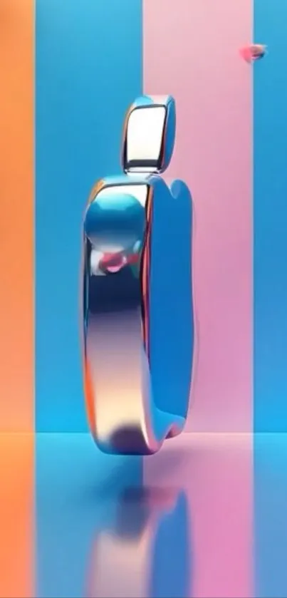 Vibrant abstract phone wallpaper with futuristic design.