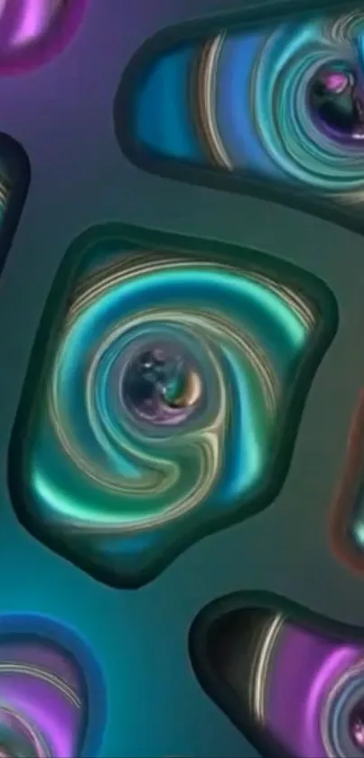 Vibrant swirl pattern abstract wallpaper for phone.