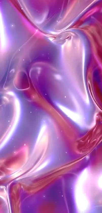 Vibrant abstract wallpaper with purple and pink swirls.