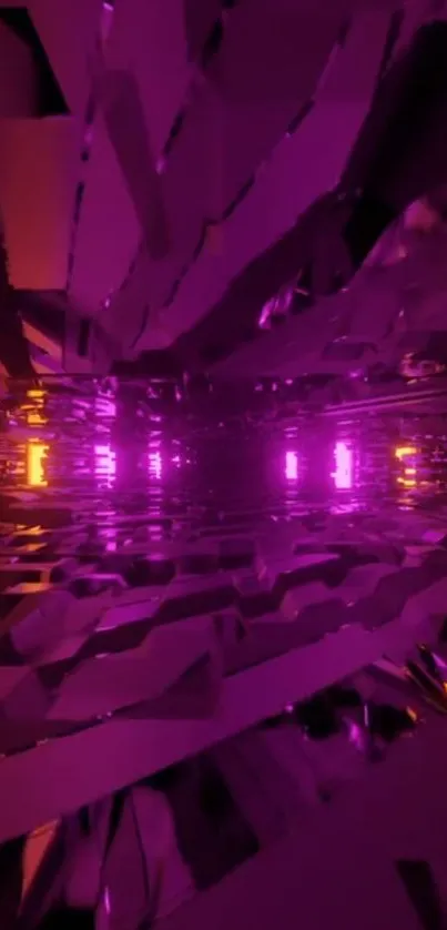 Abstract purple lights create a vibrant visual experience.