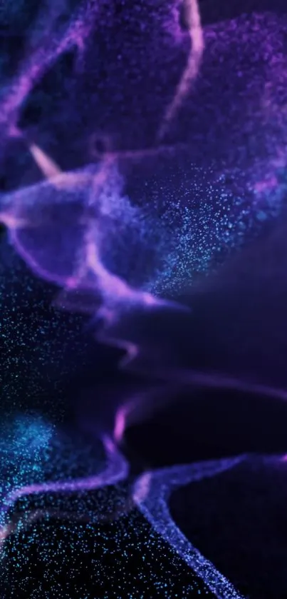 Abstract wallpaper with purple waves