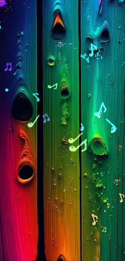 Vibrant abstract rainbow wallpaper with textured pattern.