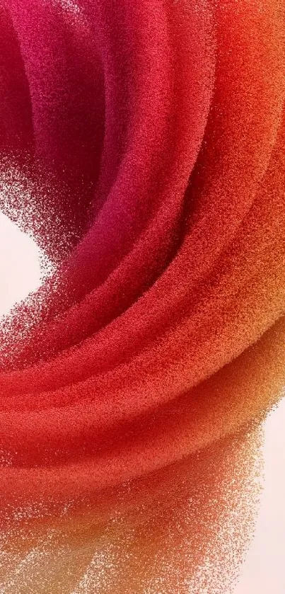 Vibrant abstract red swirl wallpaper design for mobile.