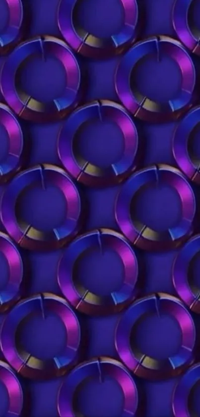 Purple and blue abstract geometric shapes wallpaper with vibrant colors.