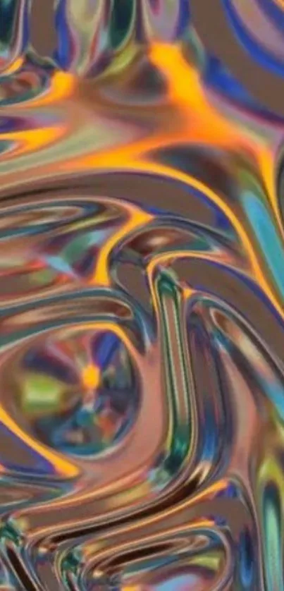 Vibrant abstract swirl art with colorful patterns.