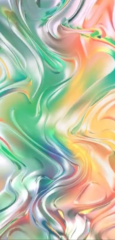 Colorful abstract swirl design wallpaper.