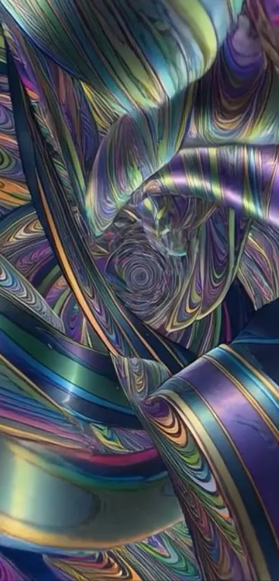 Vibrant swirling abstract design with colorful patterns.