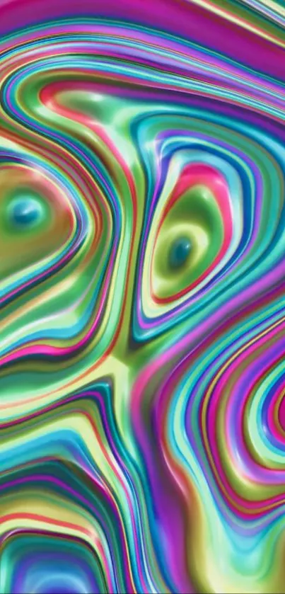 Colorful abstract swirl pattern design for mobile wallpaper.