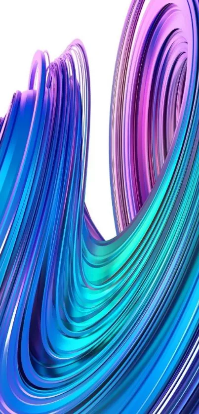 Vibrant blue and purple swirl abstract phone wallpaper.