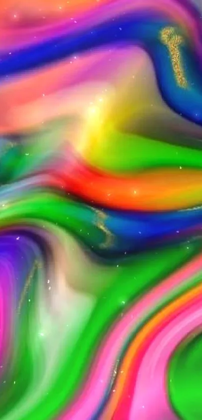 Vibrant abstract swirl wallpaper with dynamic colors.