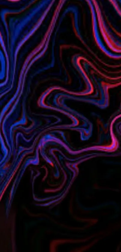 Dynamic abstract swirl wallpaper with vibrant blue and red hues.