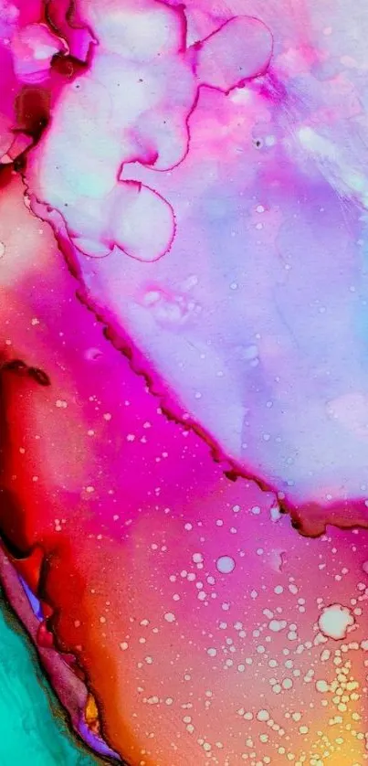 Vibrant abstract watercolor wallpaper with colorful hues.