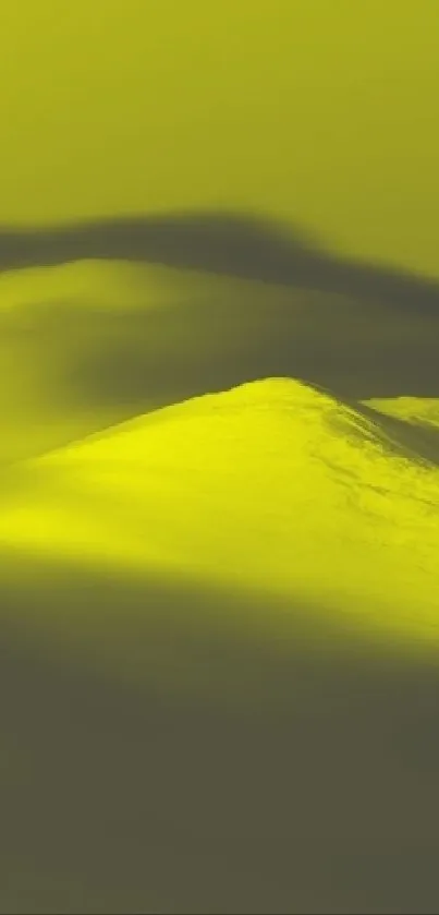 Abstract yellow landscape phone wallpaper.