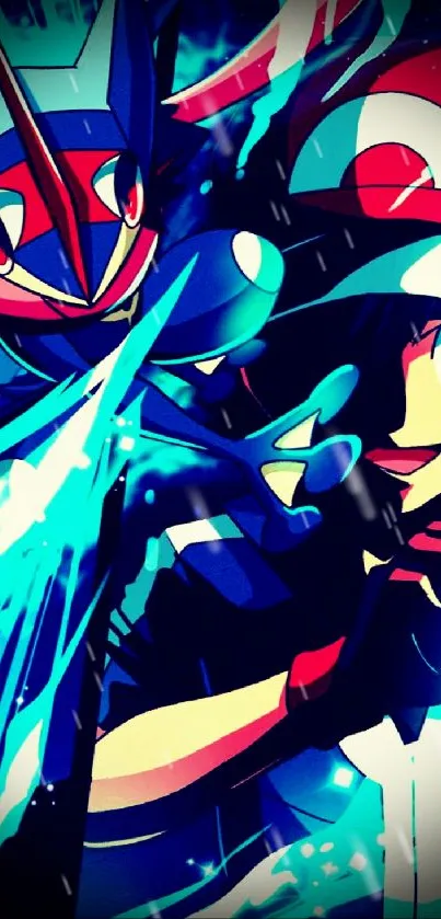 Vibrant anime wallpaper featuring dynamic characters and bold colors.