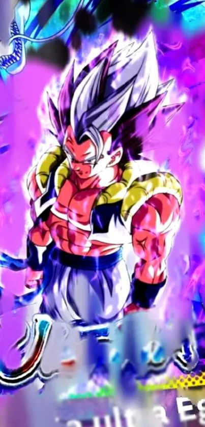 Vibrant anime character with colorful energy.