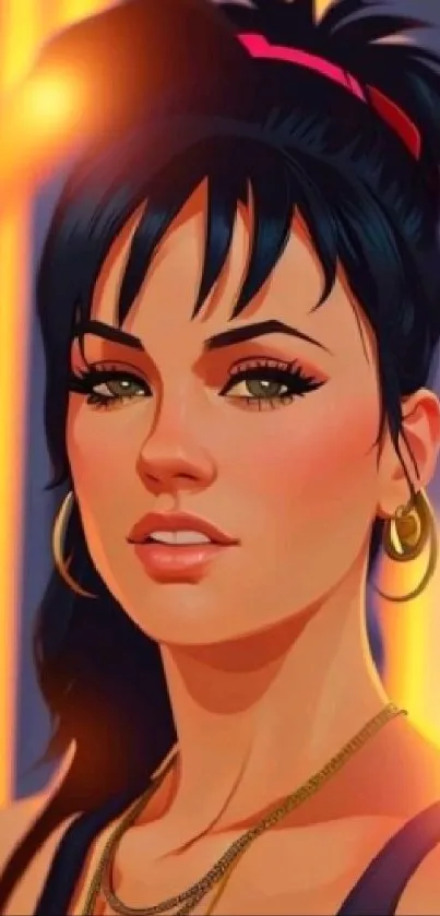 Anime-style portrait with vibrant colors and unique character design.