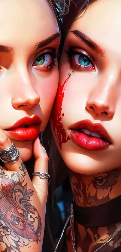 Anime style portrait with vibrant colors.