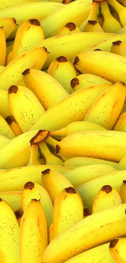 Bright yellow banana pattern wallpaper for mobile devices.