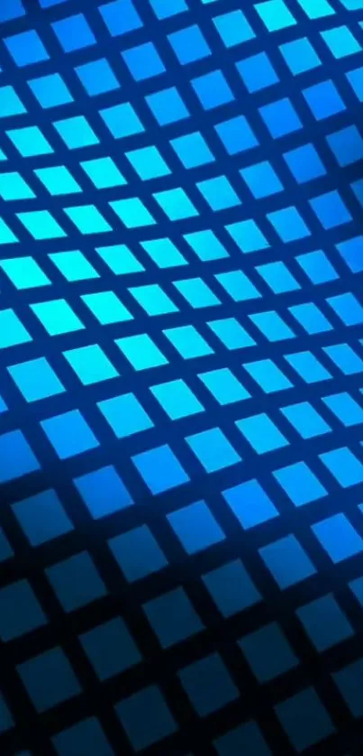 Vibrant blue geometric pattern mobile wallpaper with dynamic design.