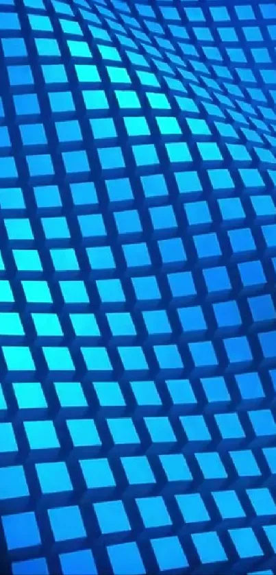 Blue mosaic pattern wallpaper for mobile devices.