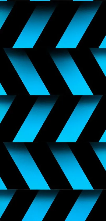 Blue and black striped mobile wallpaper with diagonal patterns.