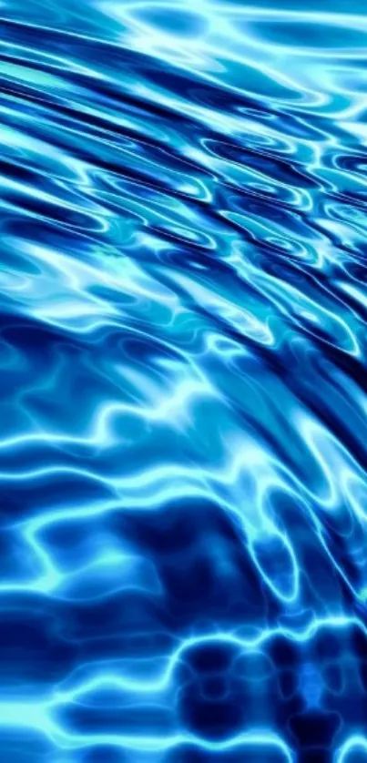 Vibrant blue water ripples create a calming wallpaper.