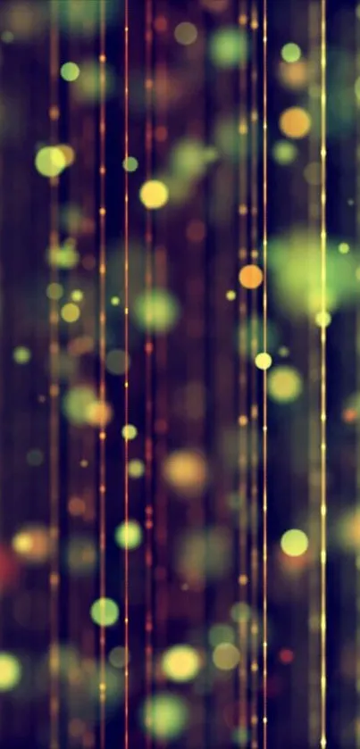 Vibrant and colorful bokeh lines wallpaper for mobile phone background.