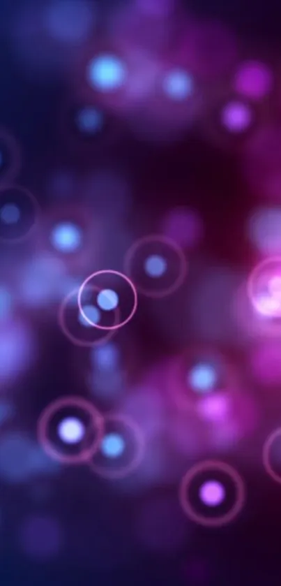 Vibrant bokeh wallpaper with colorful abstract lights.