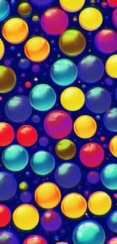 Colorful bubbles abstract background design.