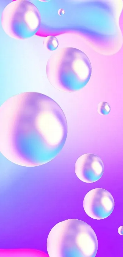 Vibrant pastel gradient with bubbles.