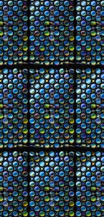 Vibrant bubble texture wallpaper.