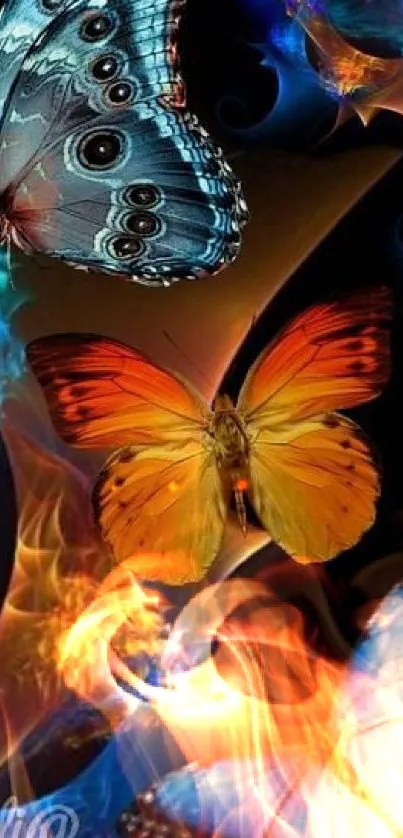 Vibrant butterfly wallpaper featuring colorful designs and elegant nature art.