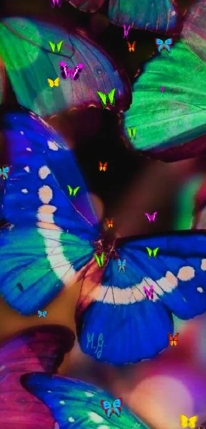 Vibrant butterfly wallpaper with vivid colors.