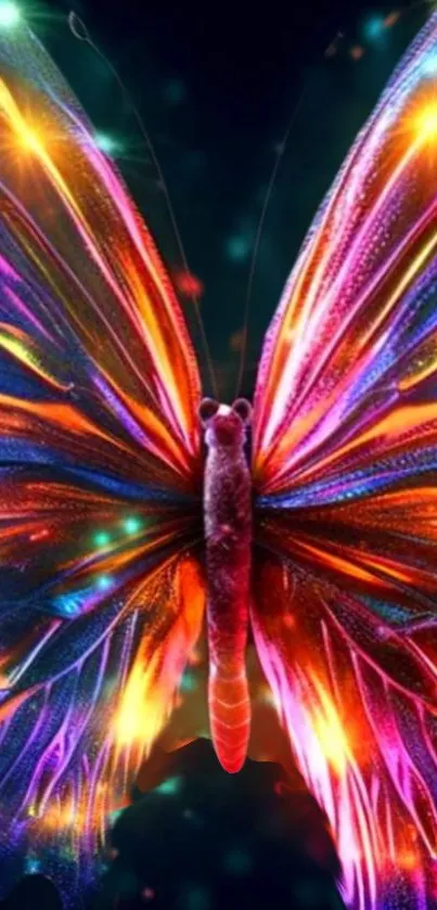 Colorful butterfly with vibrant wings.