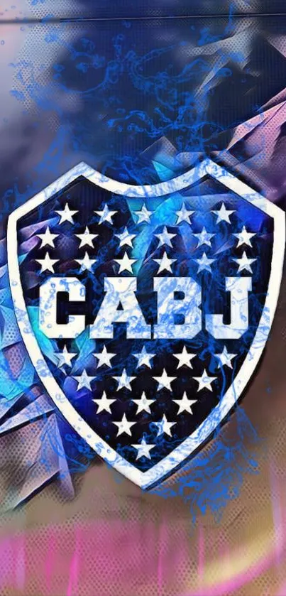 Vibrant CABJ emblem with colorful digital art.