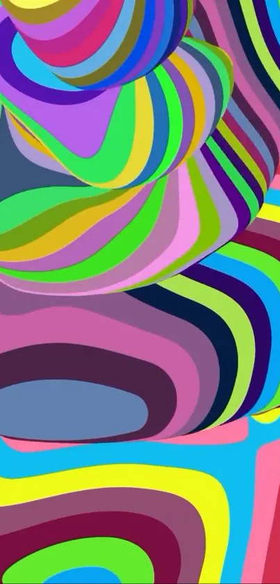 Vibrant abstract spiral colorful wallpaper design.