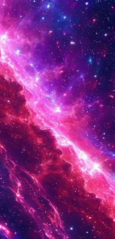 Vibrant and colorful cosmic nebula wallpaper showcasing galaxy hues.