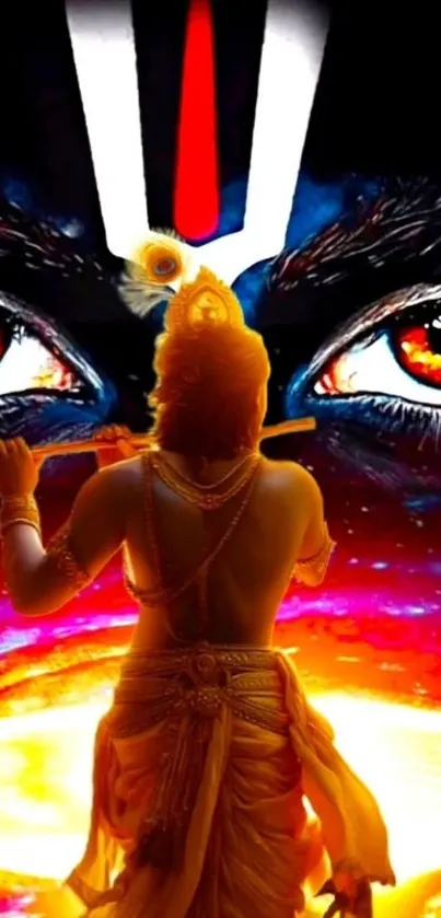 Vibrant and divine art with captivating colors and spiritual imagery.