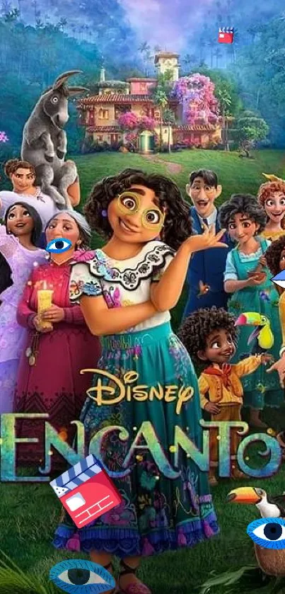 Disney Encanto characters in colorful scene