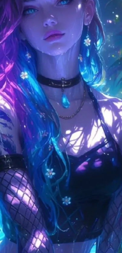 Fantasy art wallpaper with vibrant colors and character.