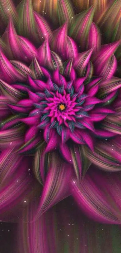 Vibrant pink and purple floral abstract mobile wallpaper.