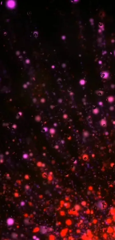 Red and purple abstract galaxy wallpaper with vibrant cosmic patterns.