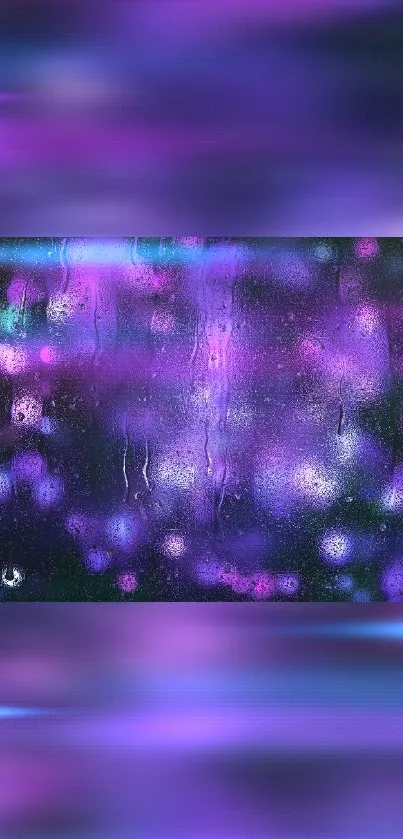 Vibrant purple galaxy abstract wallpaper with shimmering effects.