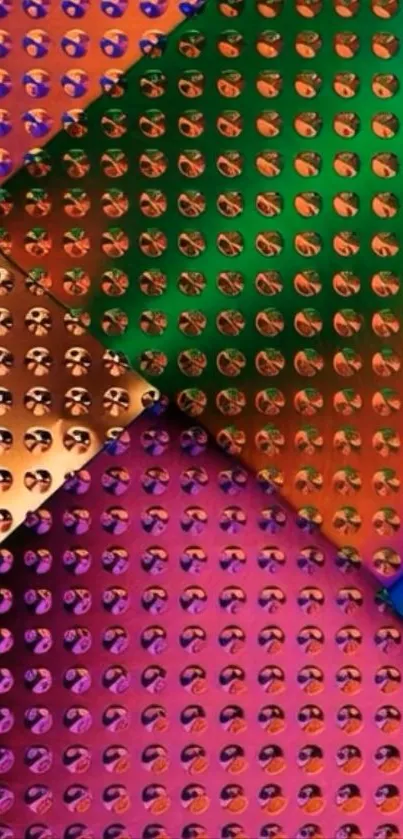 Colorful geometric pattern mobile wallpaper