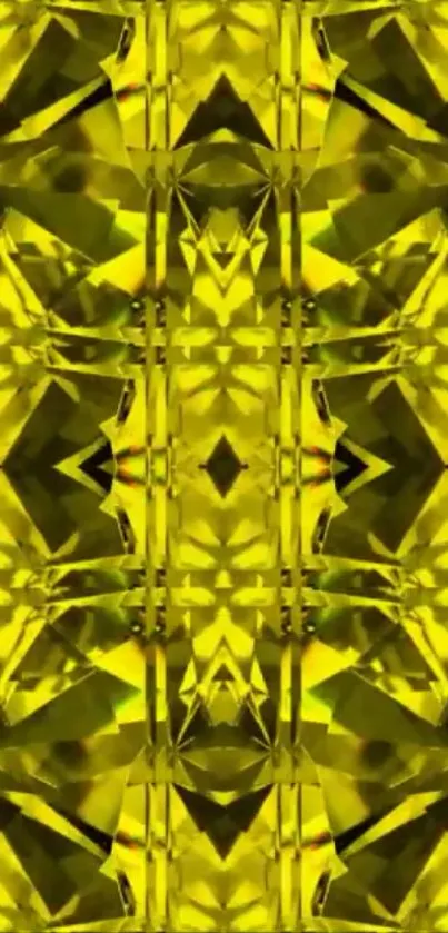 Vibrant geometric yellow pattern background wallpaper.