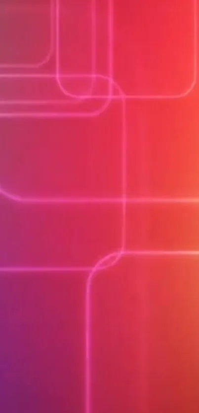 Vibrant geometric gradient wallpaper in red, orange, and purple colors for mobile.