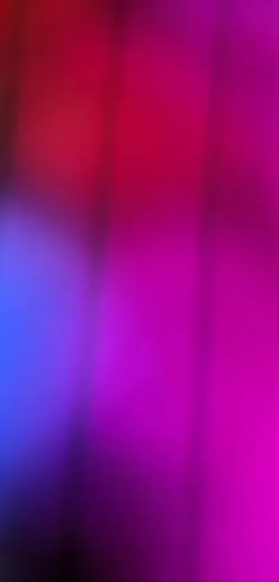 Vibrant gradient wallpaper with pink, purple, and blue hues.