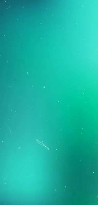 Vibrant teal and green gradient mobile wallpaper with a tranquil design.