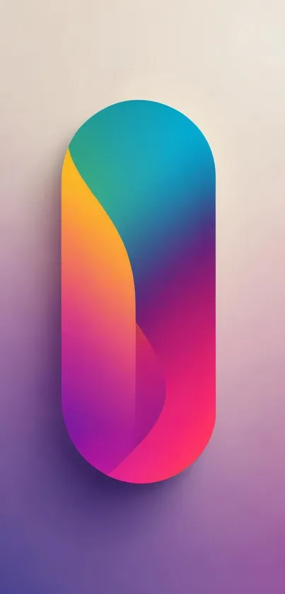 Vibrant gradient wallpaper with colorful abstract design.