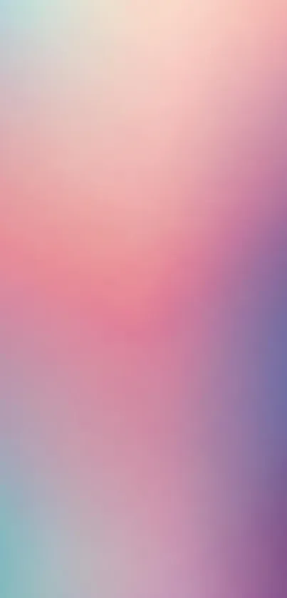 Gradient mobile wallpaper with pink and blue hues.